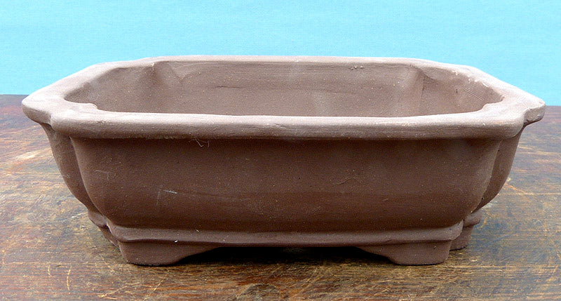 Bonsai Basics - Rectangular Unglazed Bonsai Pot -7" - Being hand made basic quality some finish, colour and size variations, minor distortions and marks can occur.
