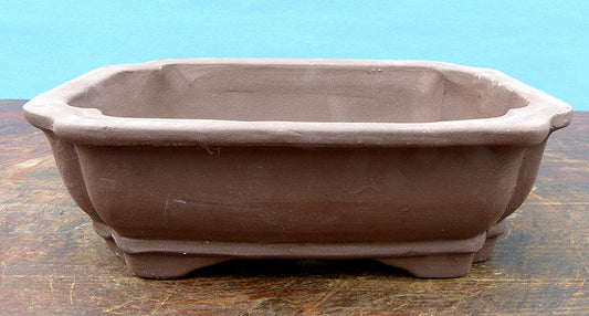 Bonsai Basics - Rectangular Unglazed Bonsai Pot -7" - Being hand made basic quality some finish, colour and size variations, minor distortions and marks can occur.
