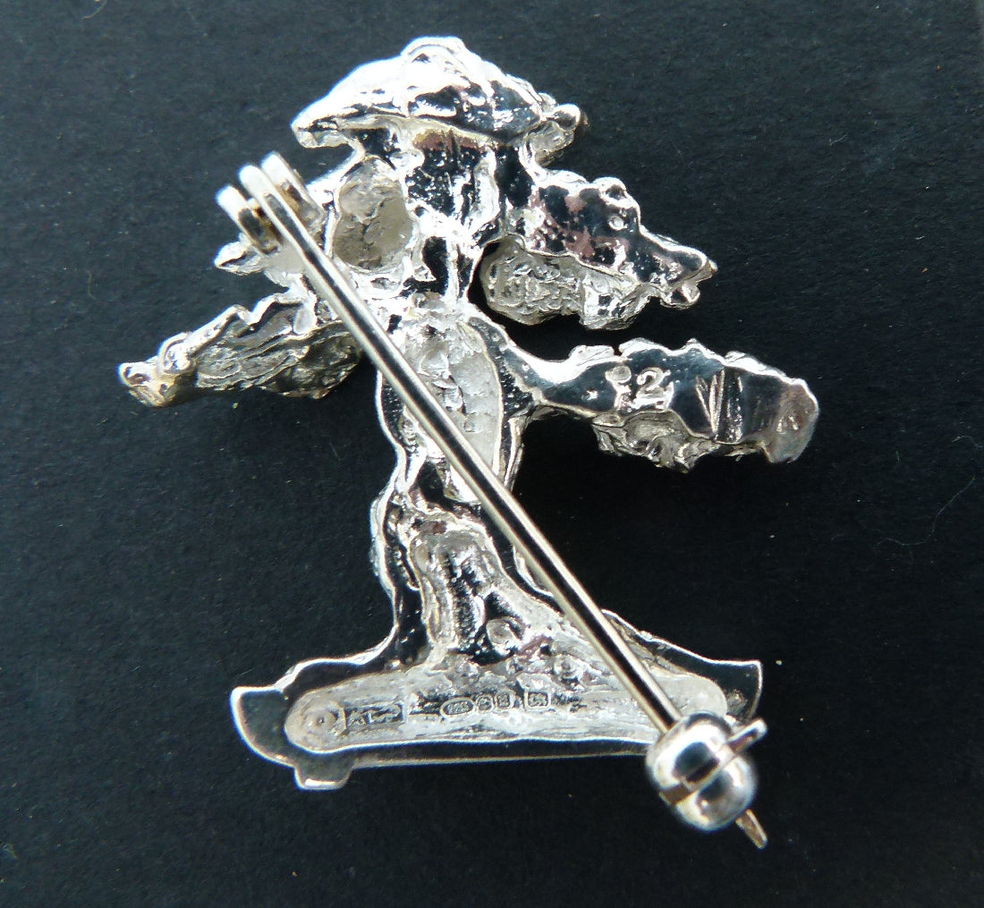 Bonsai Jewellery Sterling Silver Lapel Pin Brooch Kaizen Bonsai