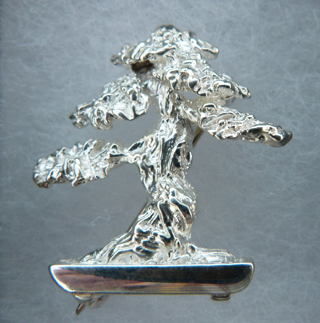 Bonsai Jewellery Sterling Silver Lapel Pin Brooch