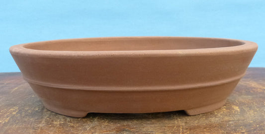 Bonsai Basics - Oval Unglazed Bonsai Pot - 12"