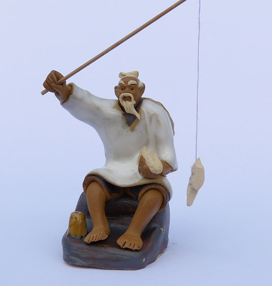 Fisherman - Traditional Chinese Shiwan Figure