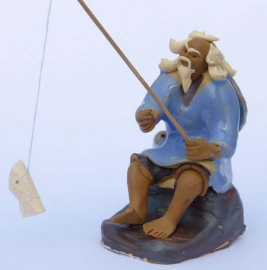 Fisherman - Traditional Chinese Shiwan Figure