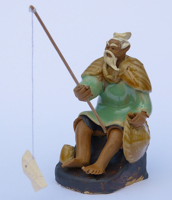 Fisherman - Traditional Chinese Shiwan Figure