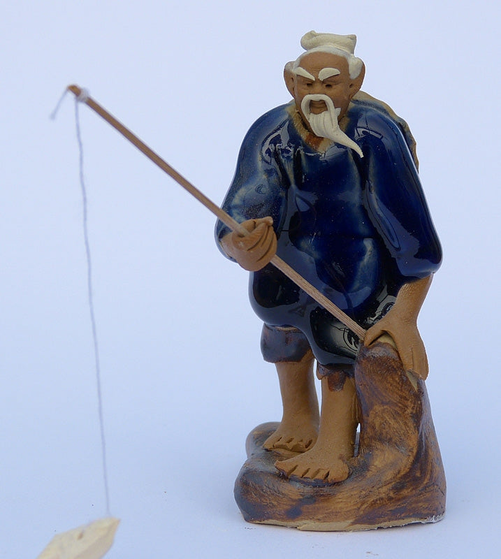 Fisherman - Traditional Chinese Shiwan Figure