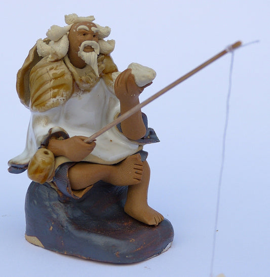 Fisherman - Traditional Chinese Shiwan Figure