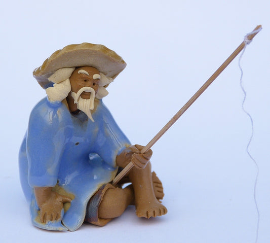 Fisherman - Traditional Chinese Shiwan Figure