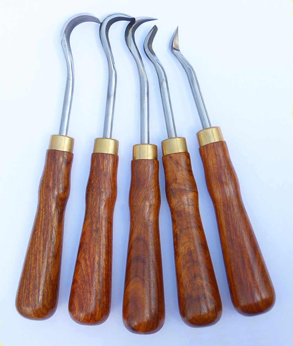 Bonsai & Wood Carving Gouge Set - 5 Piece Set in Presentation Case