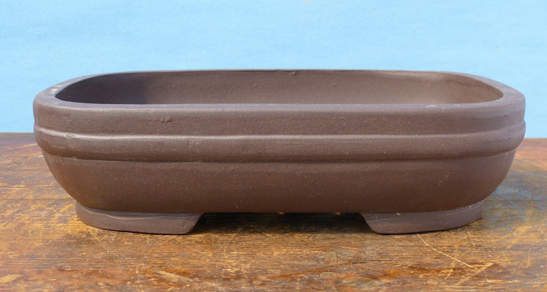 Bonsai Basics - Rectangular Unglazed Bonsai Pot - 8"