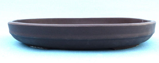 Japanese High Quality Unglazed Oval Bonsai Pot - 18"