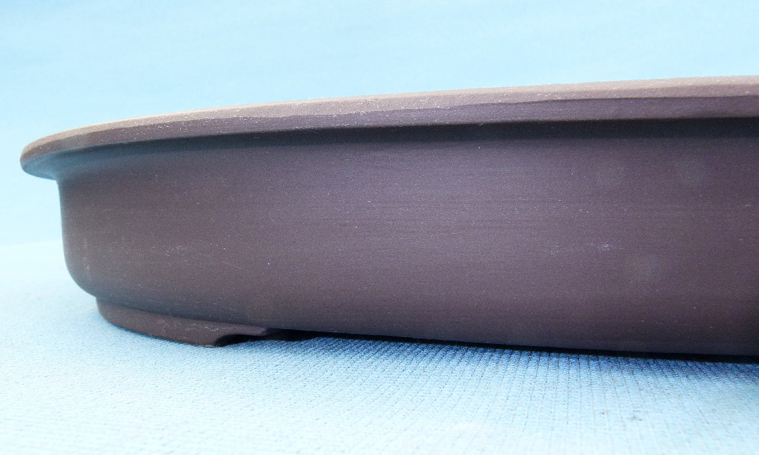 Japanese High Quality Unglazed Oval Bonsai Pot - 18"